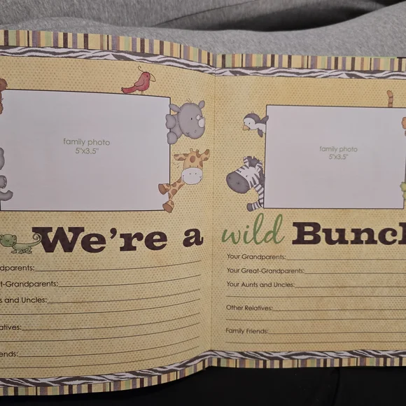 Adorable Animal Themed Baby Memory Book - Picture 3 of 5